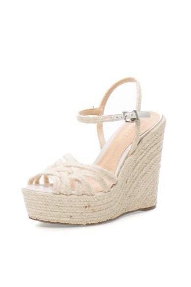 Schutz Sandale wedge tip espadrile bej Natural Femei