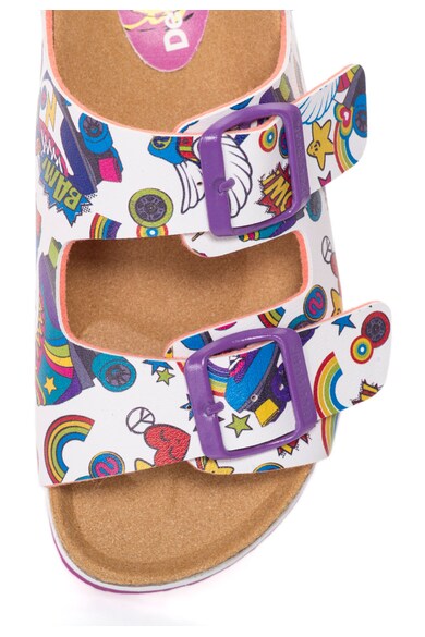 DESIGUAL Papuci multicolori cu model grafic Roller Fete