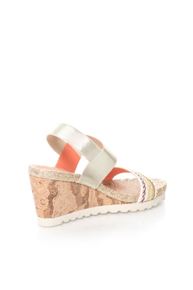 DESIGUAL Sandale wedge cu aspect metalizat Femei