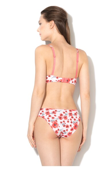 Emporio Armani Underwear Sutien push-up alb si rosu capsuna cu imprimeu floral Femei