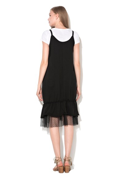 M by Maiocci Set negru cu alb de rochie midi si tricou Femei