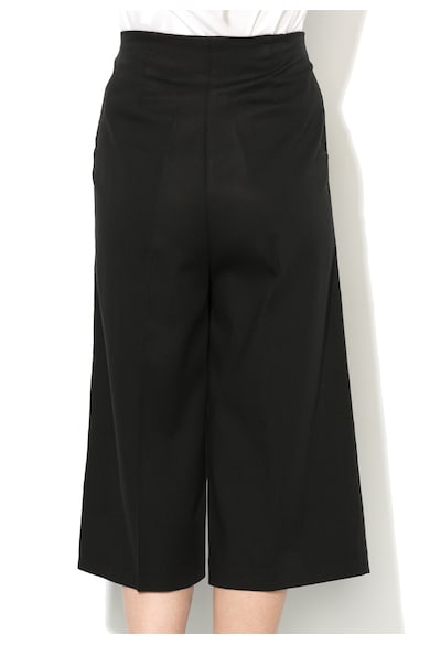 United Colors of Benetton Pantaloni culotte negri din amestec de lyocell Femei