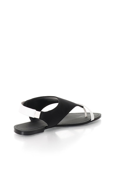 United Colors of Benetton Sandale slingback negru cu alb Femei