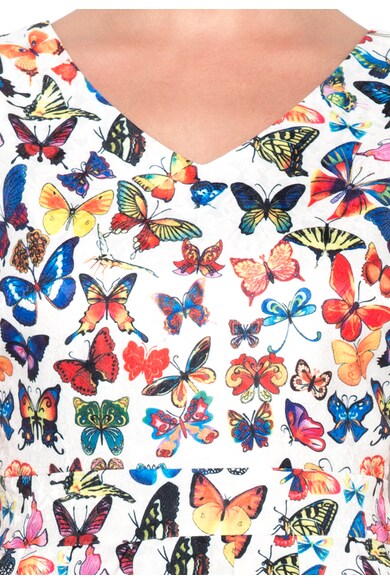 Yumi Rochie multicolora cu imprimeu cu fluturi Femei