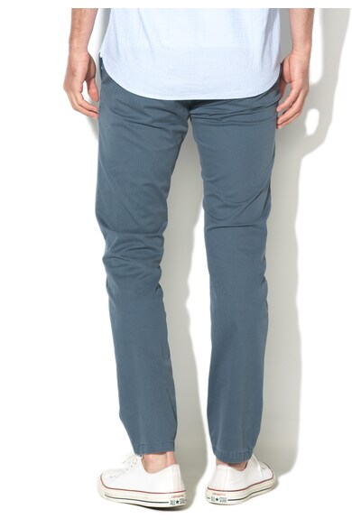Zee Lane Denim Pantaloni chino albastri cu model grafic discret Barbati