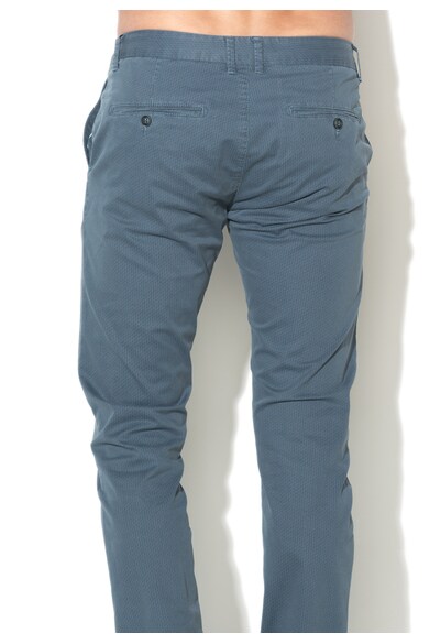 Zee Lane Denim Pantaloni chino albastri cu model grafic discret Barbati
