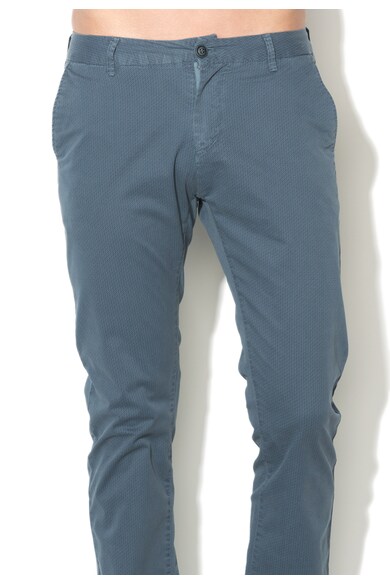 Zee Lane Denim Pantaloni chino albastri cu model grafic discret Barbati