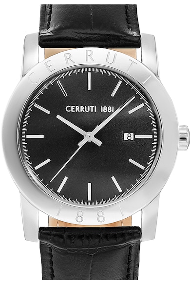 Cerruti 1881 Ceas negru cu argintiu Valvori Barbati