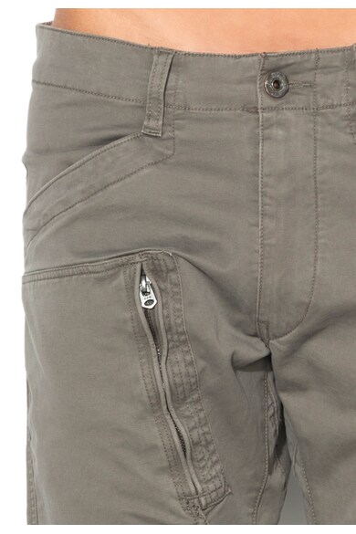 G-Star RAW Pantaloni cargo gri cu croiala conica Powel 3D Barbati