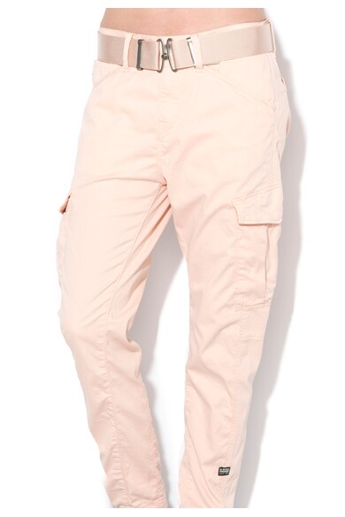 G-Star RAW Pantaloni cargo roz pal cu croiala conica Rovic Femei
