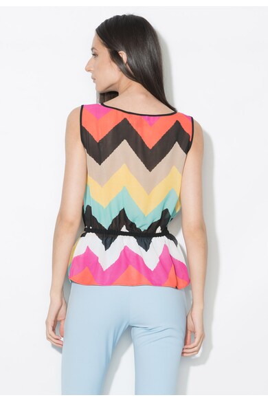 Zee Lane Collection Top multicolor transparent cu model in zigzag Femei