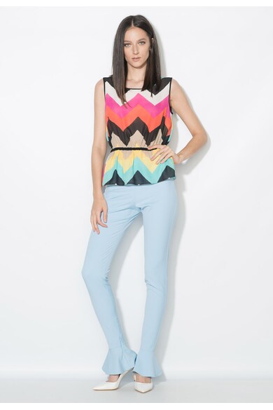 Zee Lane Collection Top multicolor transparent cu model in zigzag Femei