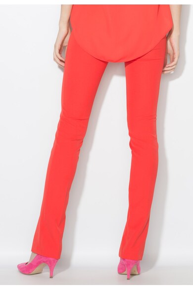 Zee Lane Collection Pantaloni rosu aprins cu pensa si slituri frontale Femei