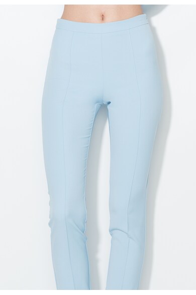 Zee Lane Collection Pantaloni bleu cu pensa si slituri frontale Femei