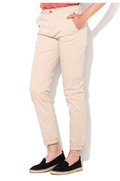 Funky Buddha Pantaloni chino bej Femei