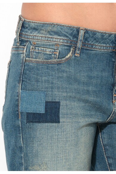 Esprit Pantaloni scurti albastri din denim cu aspect decolorat Femei
