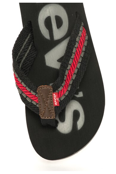 Levi's Papuci flip-flop negru cu rosu Barbati