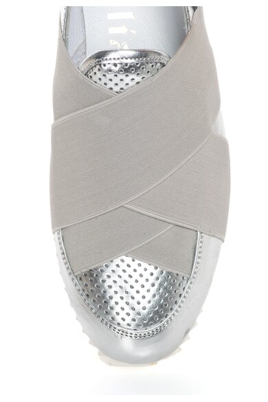 John Galliano Pantofi slip-on de piele cu aspect metalizat Femei