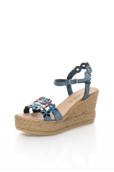 Zee Lane Sandale wedge tip espadrile din piele intoarsa Femei