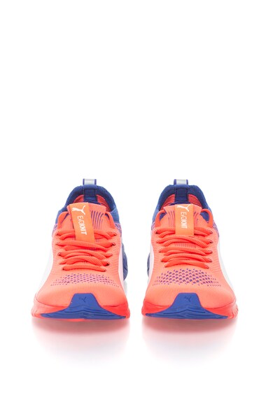 Puma Pantofi sport oranj neon cu albastru Ignite Dual EvoKnit Femei