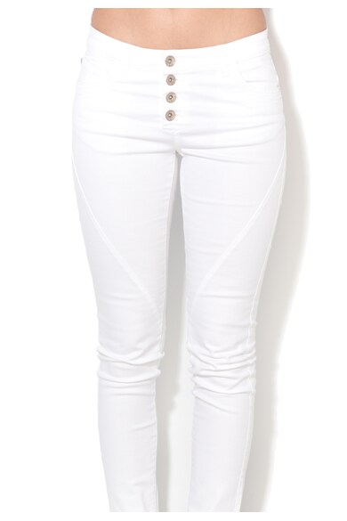 Big Star Pantaloni slim fit crop albi Merida Femei