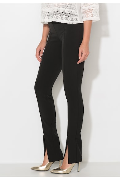 Zee Lane Collection Черен прилепнал панталон с цепки на подгъва Жени
