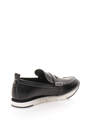 CALVIN KLEIN JEANS Pantofi loafer negri de piele Haben Barbati