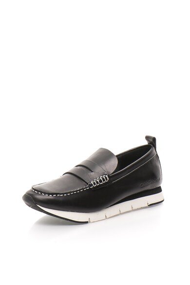 CALVIN KLEIN JEANS Pantofi loafer negri de piele Haben Barbati