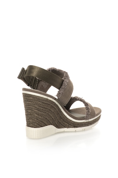 CALVIN KLEIN JEANS Sandale wedge tip espadrile verde militar Lael Femei