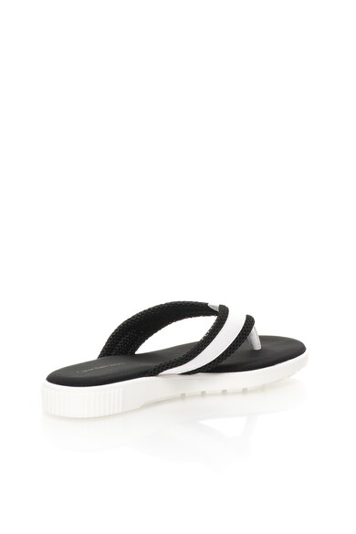 CALVIN KLEIN JEANS Papuci flip-flop negru cu alb Mahal Femei