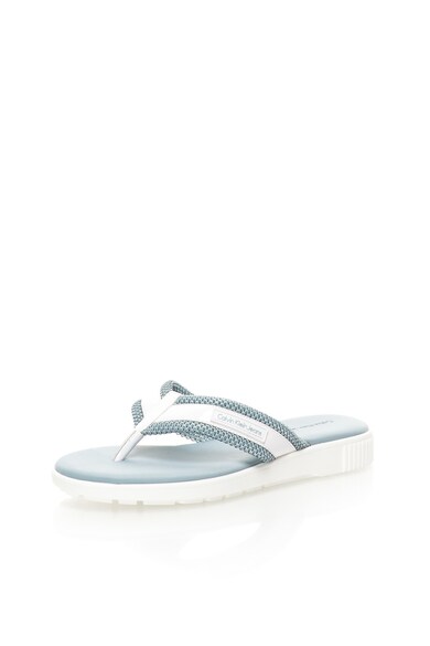 CALVIN KLEIN JEANS Papuci flip-flop albastru pal cu alb Mahal Femei