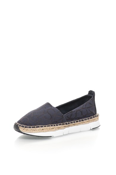 CALVIN KLEIN JEANS Espadrile flatform bleumarin cu model logo Genna Femei