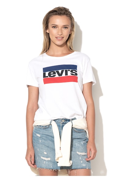Levi's Бяла тениска с щампа Жени
