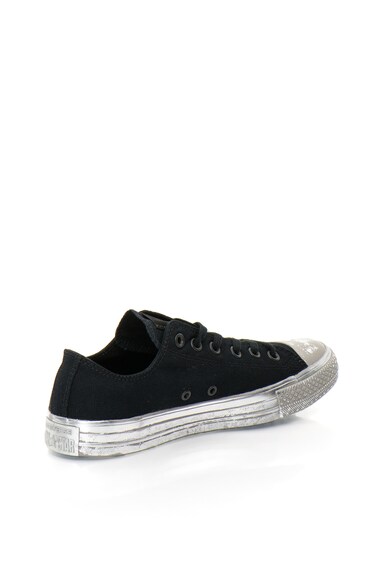 Converse Pantofi sport negri cu talpa argintie Femei