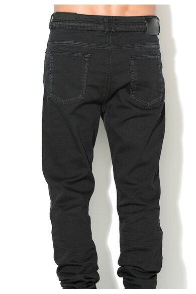 Diesel Black Gold Blugi skinny negru stins cu tur lasat Barbati