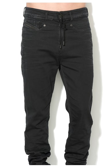 Diesel Black Gold Blugi skinny negru stins cu tur lasat Barbati