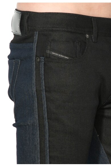 Diesel Black Gold Blugi skinny negru cu bleumarin Barbati