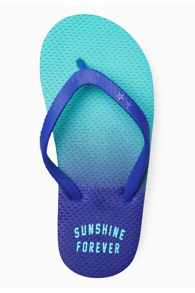 NEXT Papuci flip-flop albastru cobalt texturati Fete