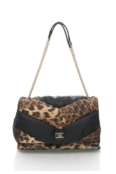 Cavalli Class Geanta negru cu maro si animal print Leo Pride Femei