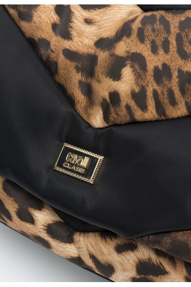 Cavalli Class Geanta negru cu maro si animal print Leo Pride Femei