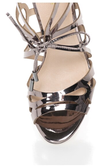 Versace 19.69 Abbigliamento Sportivo Sandale argintii cu aspect lacuit Morgane Femei