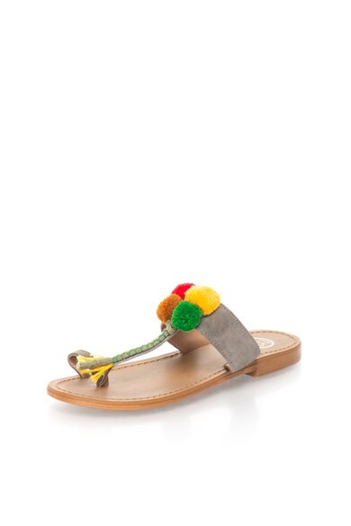 WHITE SUN Papuci flip-flop multicolori cu bareta separatoare Femei