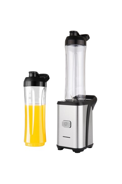 Heinner Blender sport  , 350 W, 2 recipiente Tritan, Cutit inox, Inox Femei