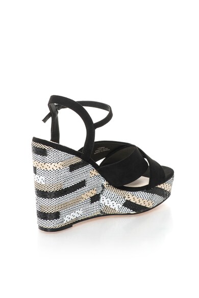 Blink Sandale wedge de piele intoarsa sintetica cu model geometric tesut Femei