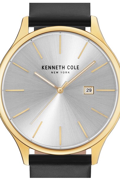 Kenneth Cole New York Ceas negru cu auriu Barbati