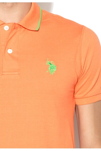 U.S. Polo Assn. Tricou polo oranj Performance Barbati