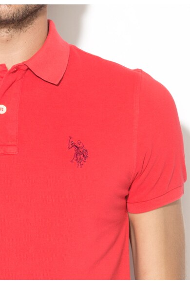 U.S. Polo Assn. Червена тениска с яка Мъже