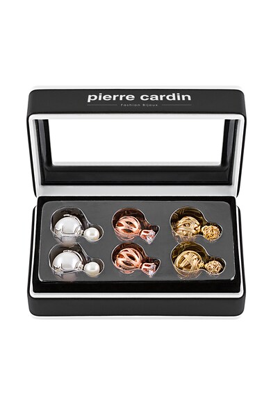 Pierre Cardin Set de cercei cu tija si doua sfere - 3 perechi Femei