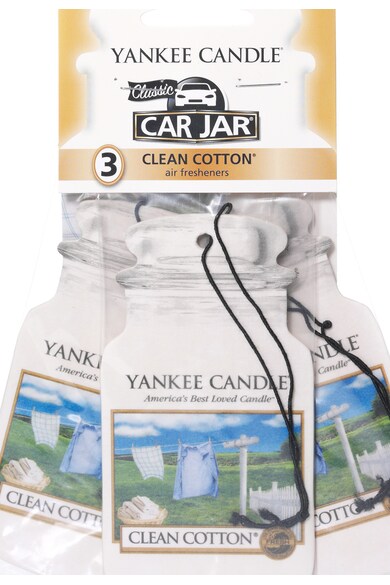 YANKEE CANDLE Set de odorizante auto cu flori de bumbac Car Jar® - 3 piese Femei