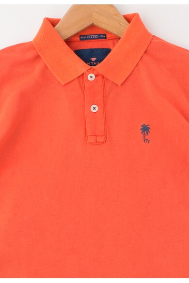 Tom Tailor Kids Tricou polo oranj mandarina cambrat Baieti